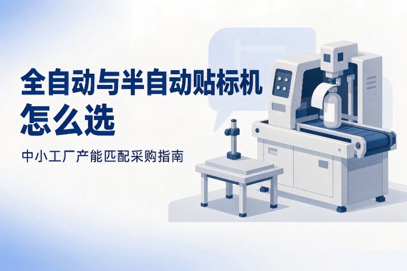 全自动与半自动贴标机怎么选？中小工厂产能匹配采购