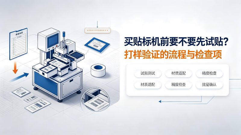 买贴标机前要不要先试贴？打样验证的流程与检查项