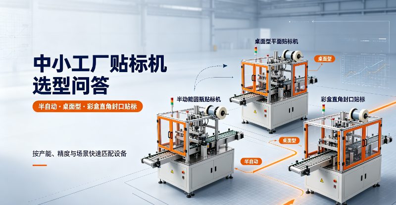 中小工厂贴标机选型问答：半自动、桌面型与彩盒直角