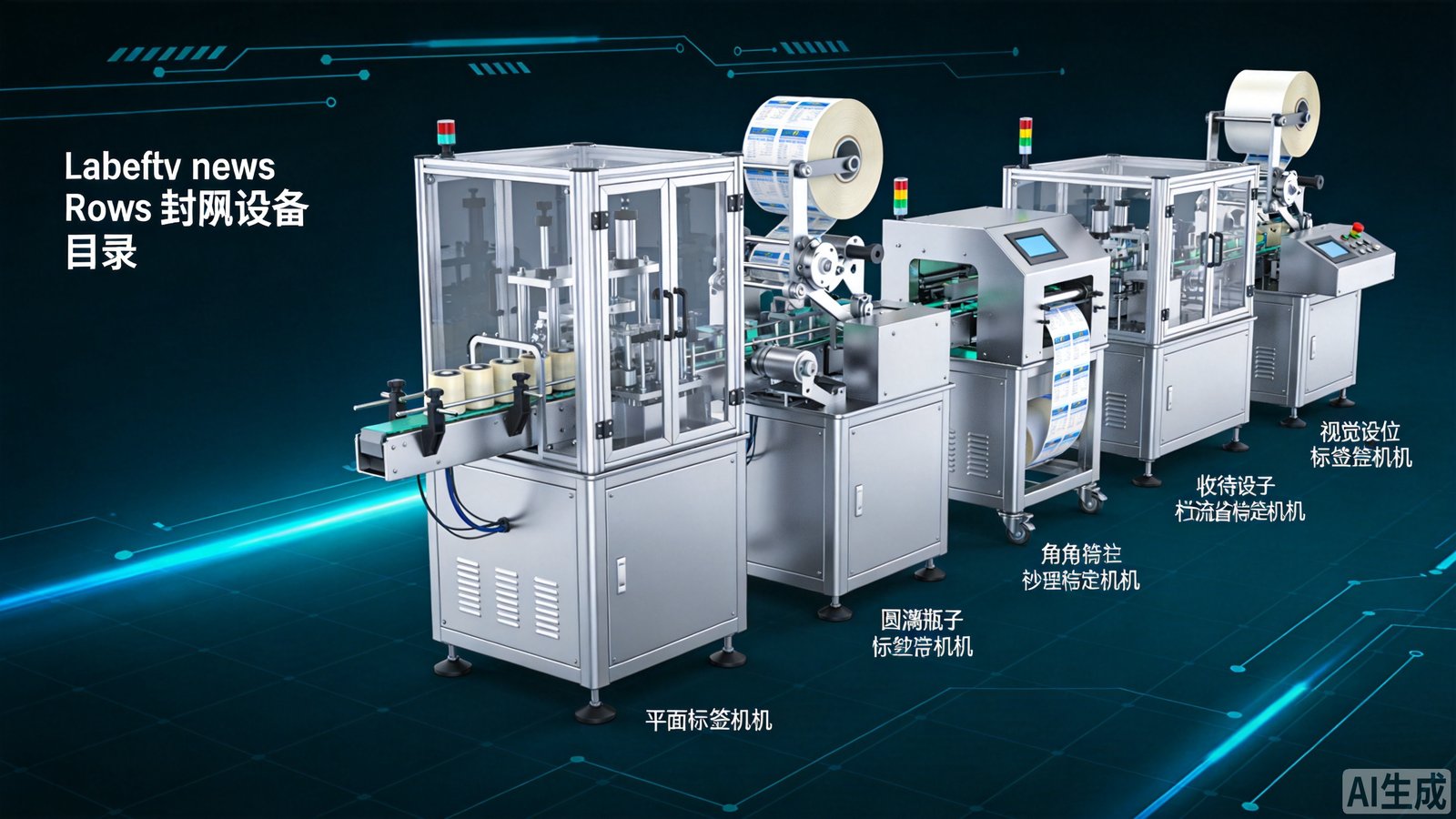 跃舟自动化（越舟机械）产品线覆盖贴标机、包装机与标签耗材